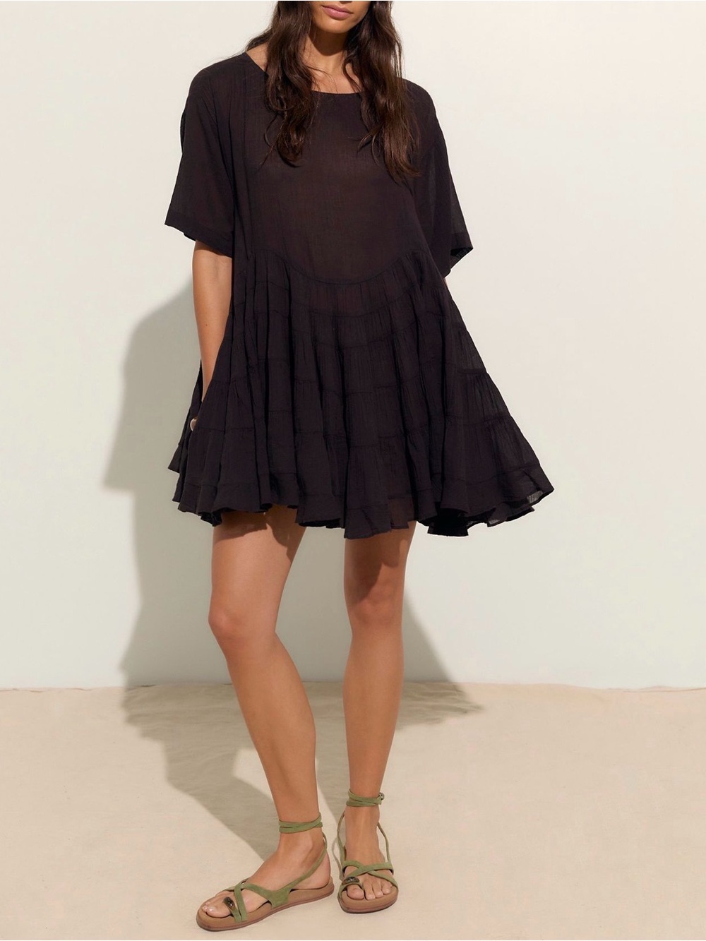 Free People Brown Chrissa Dress